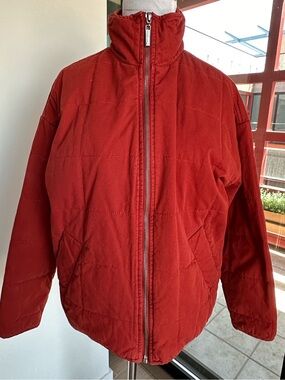 Jou Jou Men's Red Quilted Puffer Jacket